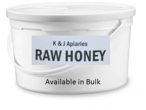 K and J Apiaries Raw Honey in Bulk Amounts