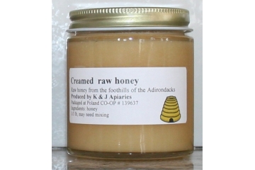 Creamed Raw Honey - Plain 1/3 lb Jar